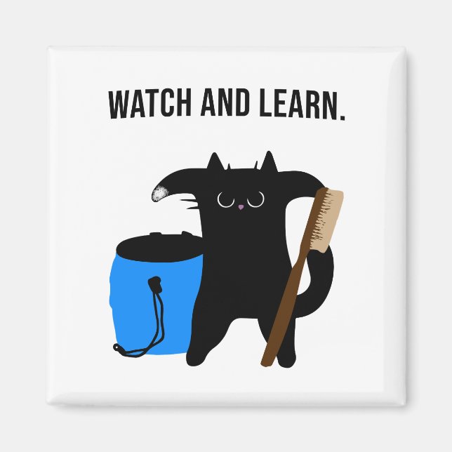 Grumpy Cat Teaches Climbing Collection Magnet (Front)