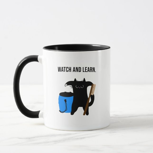 Grumpy Cat Teaches Climbing Collection Mug (Left)