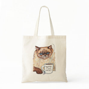Grumpy Cat tote bag