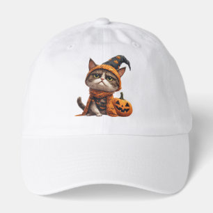Grumpy Cat With Jack O Lantern Companion 🎃 Hat