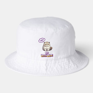 Grumpy Cat "YAY! I'm Unique" Funny Bucket Hat