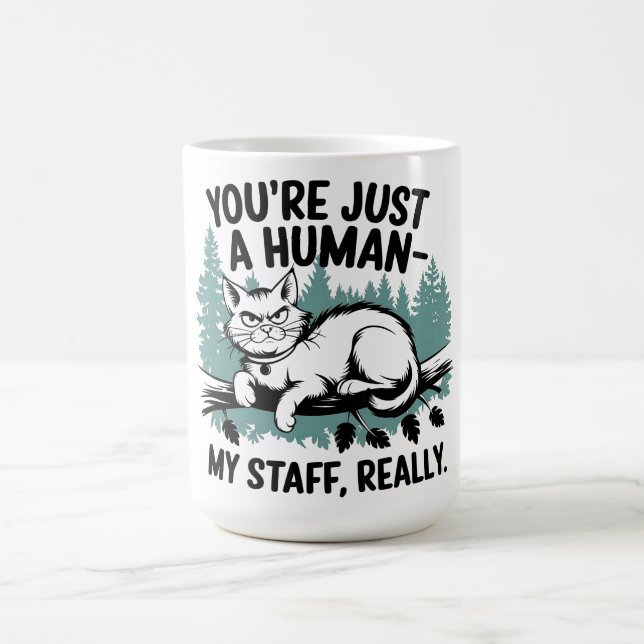Grumpy Cat – 'You're Just a Human, My Staff Really Coffee Mug (Center)