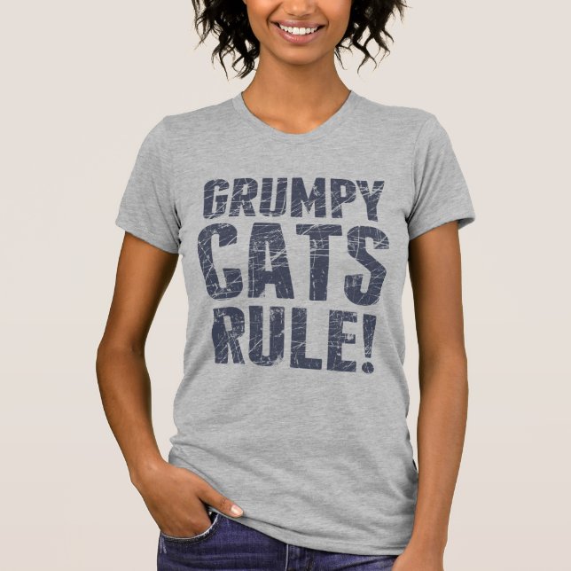 Grumpy Cats Rule! T-Shirt (Front)