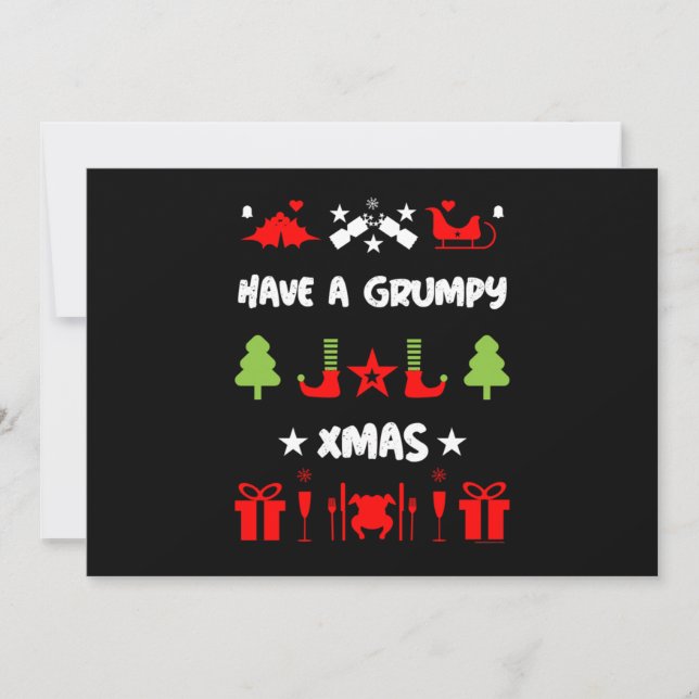 Grumpy Christmas     Holiday Card (Front)