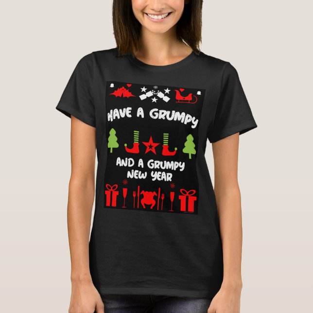 Grumpy Christmas    T-Shirt (Front)