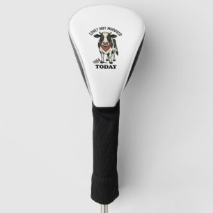 Grumpy Cow Valentine Moody Farm Humor Shirt Golf Head Cover
