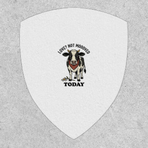 Grumpy Cow Valentine Moody Farm Humor Shirt Patch