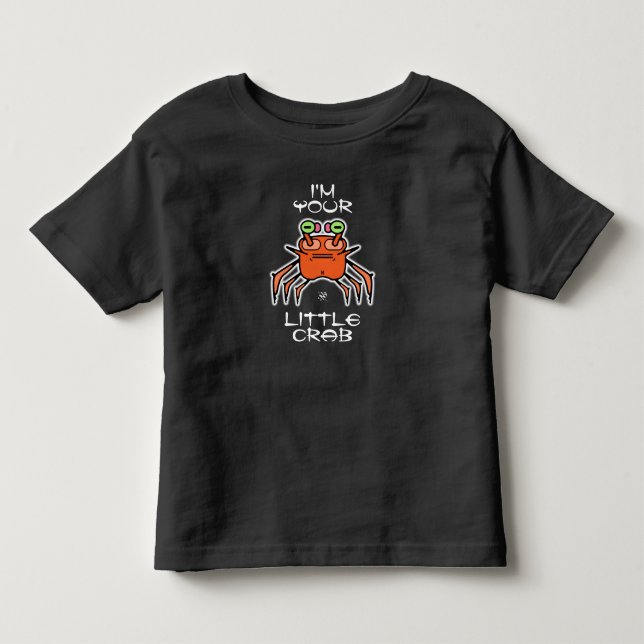 Grumpy Crab Funny Toddler T-shirt (Front)