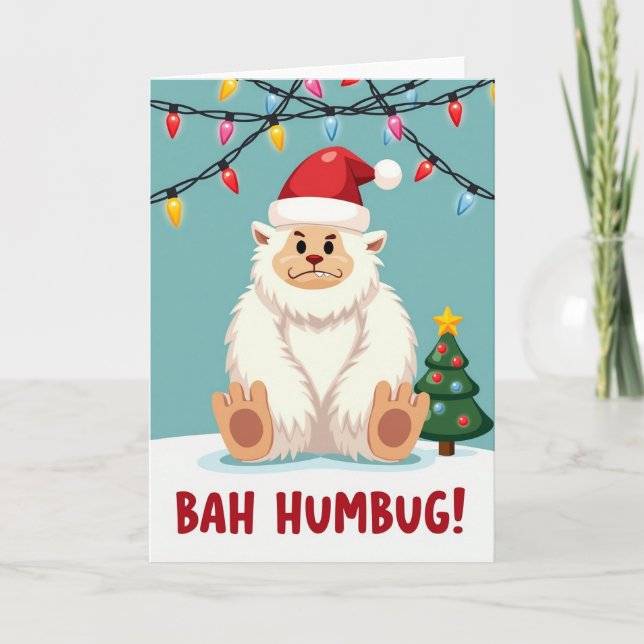 Grumpy Creature Christmas Card (Front)
