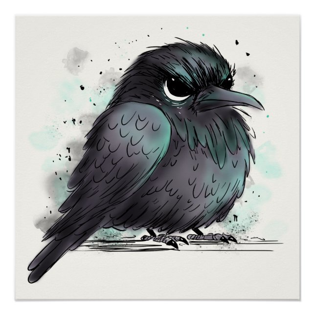 Grumpy Crow Poster (Front)