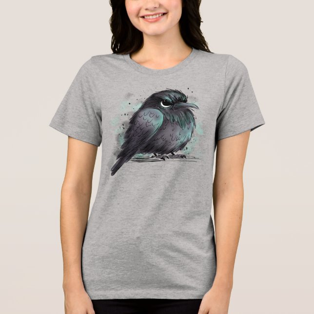 Grumpy Crow Tri-Blend Shirt (Front)