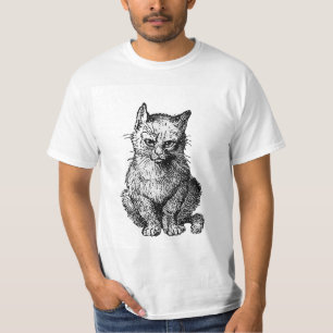 Grumpy Cute cat animal men T-Shirt