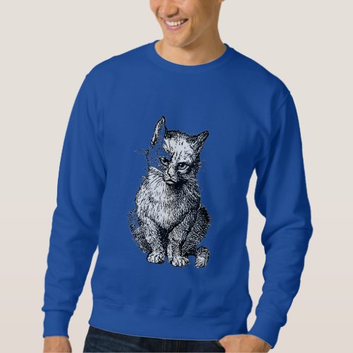 Grumpy Cute cat  animal   men T_Shirt Sweatshirt