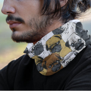 Grumpy Cute Pugs Bulldogs Personalized Bandana