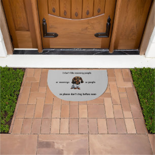 Grumpy Dachshund Doormat