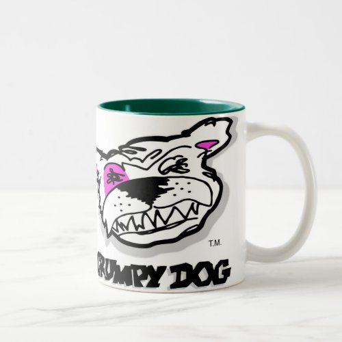 Grumpy Dog Big handle Mug for all kinds of hands