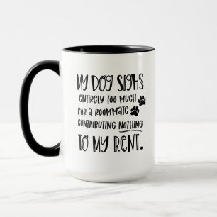 Grumpy Dog Funny Quote with Pet Photo Black Mug