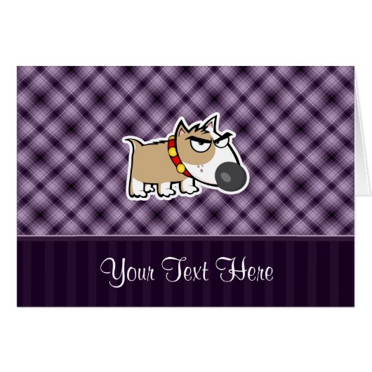 Grumpy Dog; Purple (Front Horizontal)