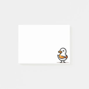 Grumpy Duck Minimalist Cartoon Mascot Post-it Notes