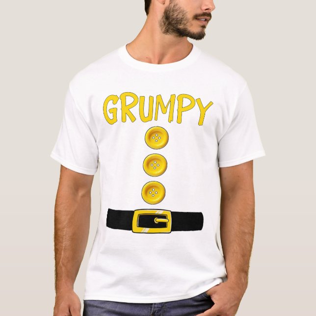 Grumpy Dwarf Halloween Costume Color Matching Grum T-Shirt (Front)