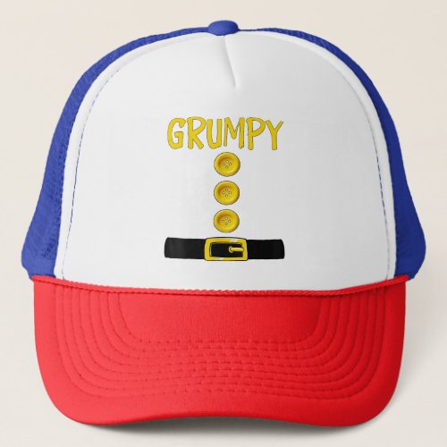 Grumpy Dwarf Halloween Costume Color Matching Grum Trucker Hat