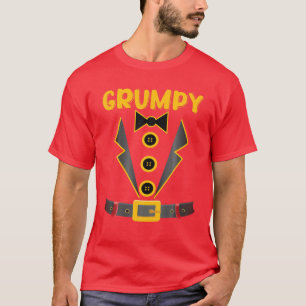Grumpy Dwarf Tuxedo Costume Halloween Family Color T-Shirt