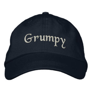 Grumpy Embroidered Baseball Hat