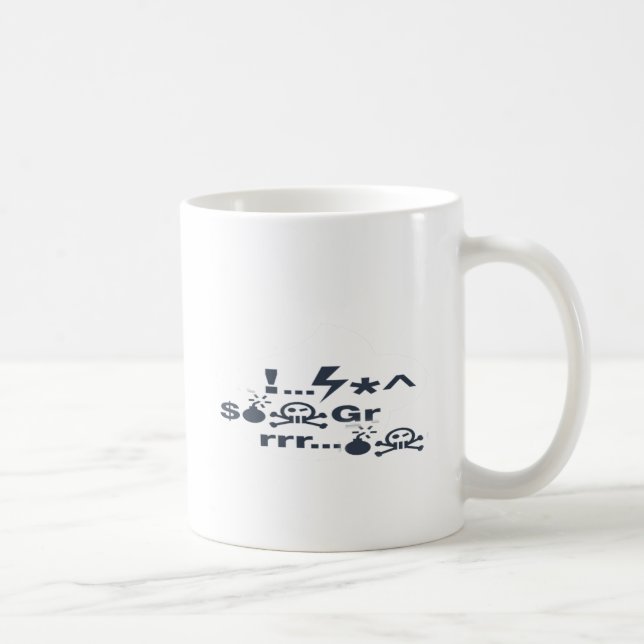 Grumpy Face, Grrrrrrrr products Coffee Mug (Right)