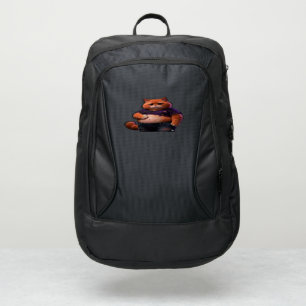 Grumpy Fat Cat Backpack Funny Orange Cat School