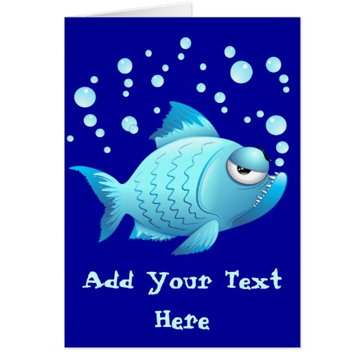 Grumpy Fish Cartoon Cards (Front)