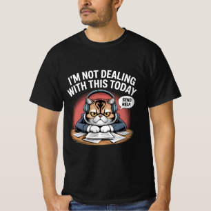 “Grumpy Frenchie: Too French to Smile Tee” T-Shirt