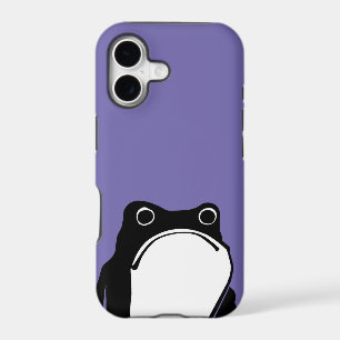 Grumpy Frog drawing Japanese art by Matsumoto Hoji iPhone 17 Case