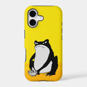 Grumpy Frog drawing Japanese art by Matsumoto Hoji iPhone 17 Case