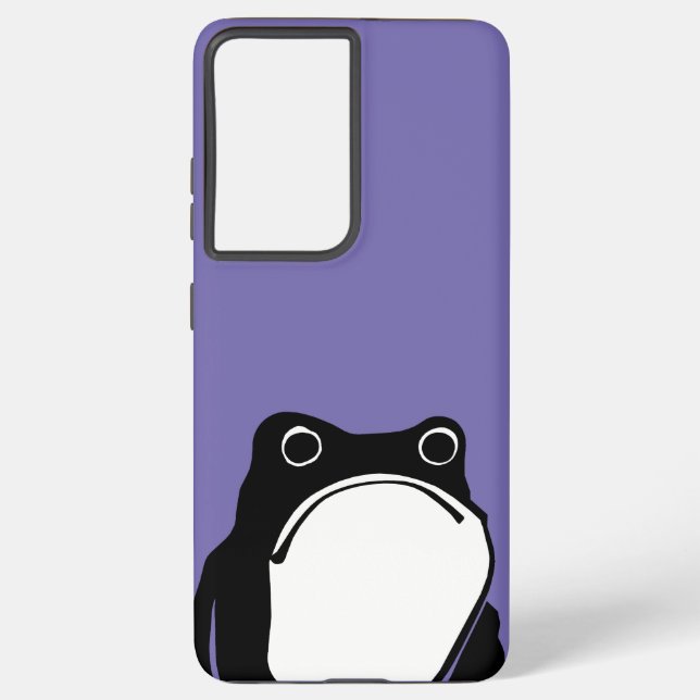 Grumpy Frog drawing Japanese art by Matsumoto Hoji Samsung Galaxy Case (Back)