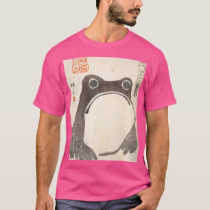 Grumpy Frog Japanese Art Print T-Shirt