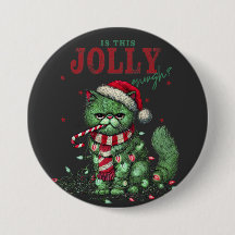 Grumpy Funny Cat Christmas Holiday