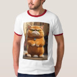 &quot;Grumpy Garfield Vibes Tee&quot; T-Shirt