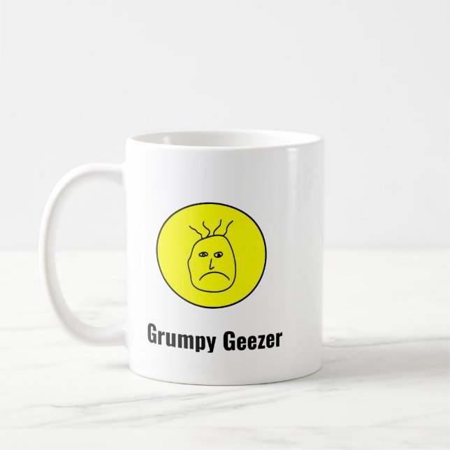 Grumpy Geezer Logo Coffee Mug (Left)