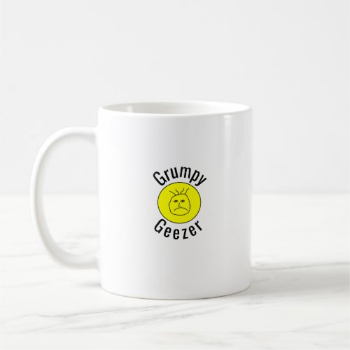 Grumpy Geezer Small curved text logo Coffee Mug
