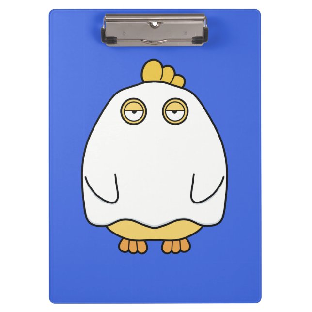 Grumpy Ghost Chick  Clipboard (Front)