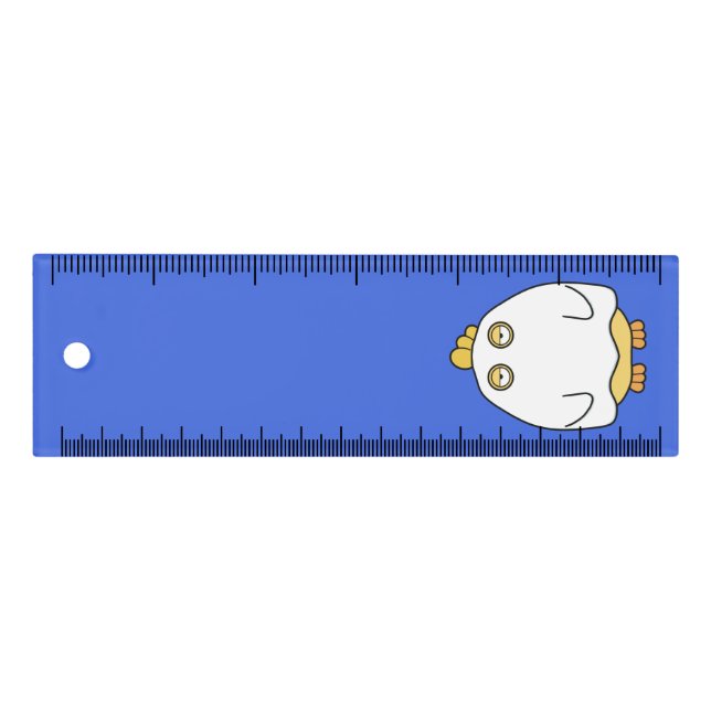Grumpy Ghost Chick  Ruler (Front)