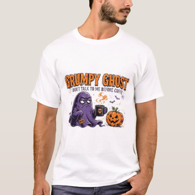 Grumpy Ghost T-Shirt (Front)