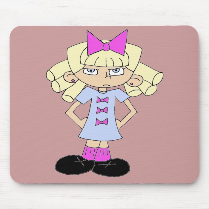 Grumpy Girl Mousemats