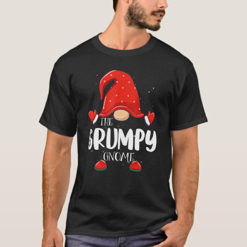 Grumpy Gnome Matching Family Group Christmas Pajam T_Shirt