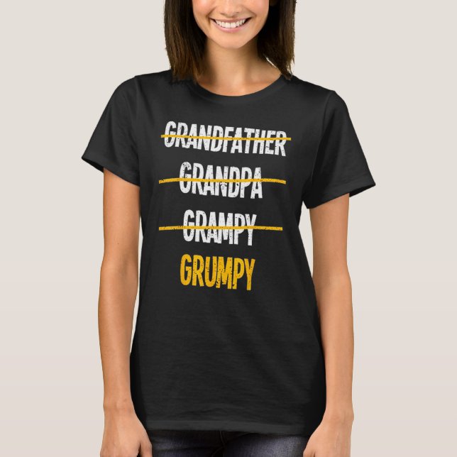 Grumpy Grandfather Family Father Day 1 T-Shirt (Front)