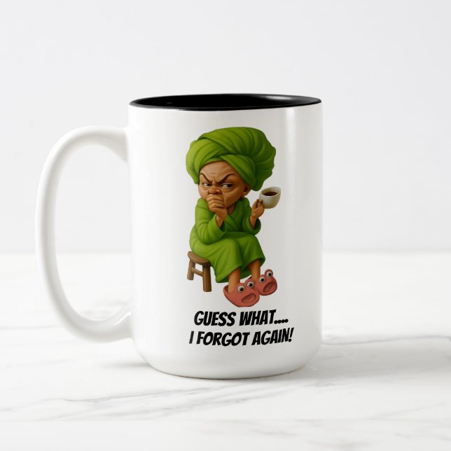 Grumpy Grandma "Guess What...I Forgot Again" Mug (Left)