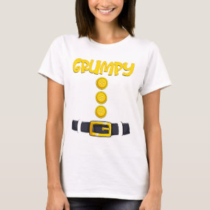 Grumpy Halloween Dwarf Costume Color Matching T-Shirt