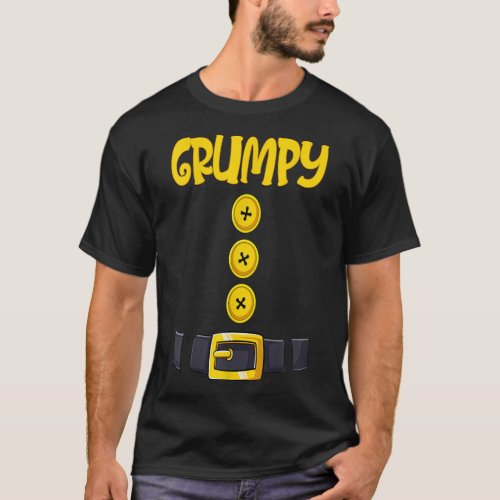 Grumpy Halloween Dwarf Costume Color Matching T_Shirt