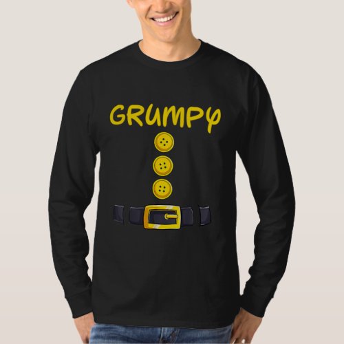 Grumpy Halloween Dwarf Costume Color Matching  T_Shirt