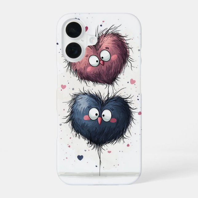 Grumpy heart Minis Iphone Case (Back)